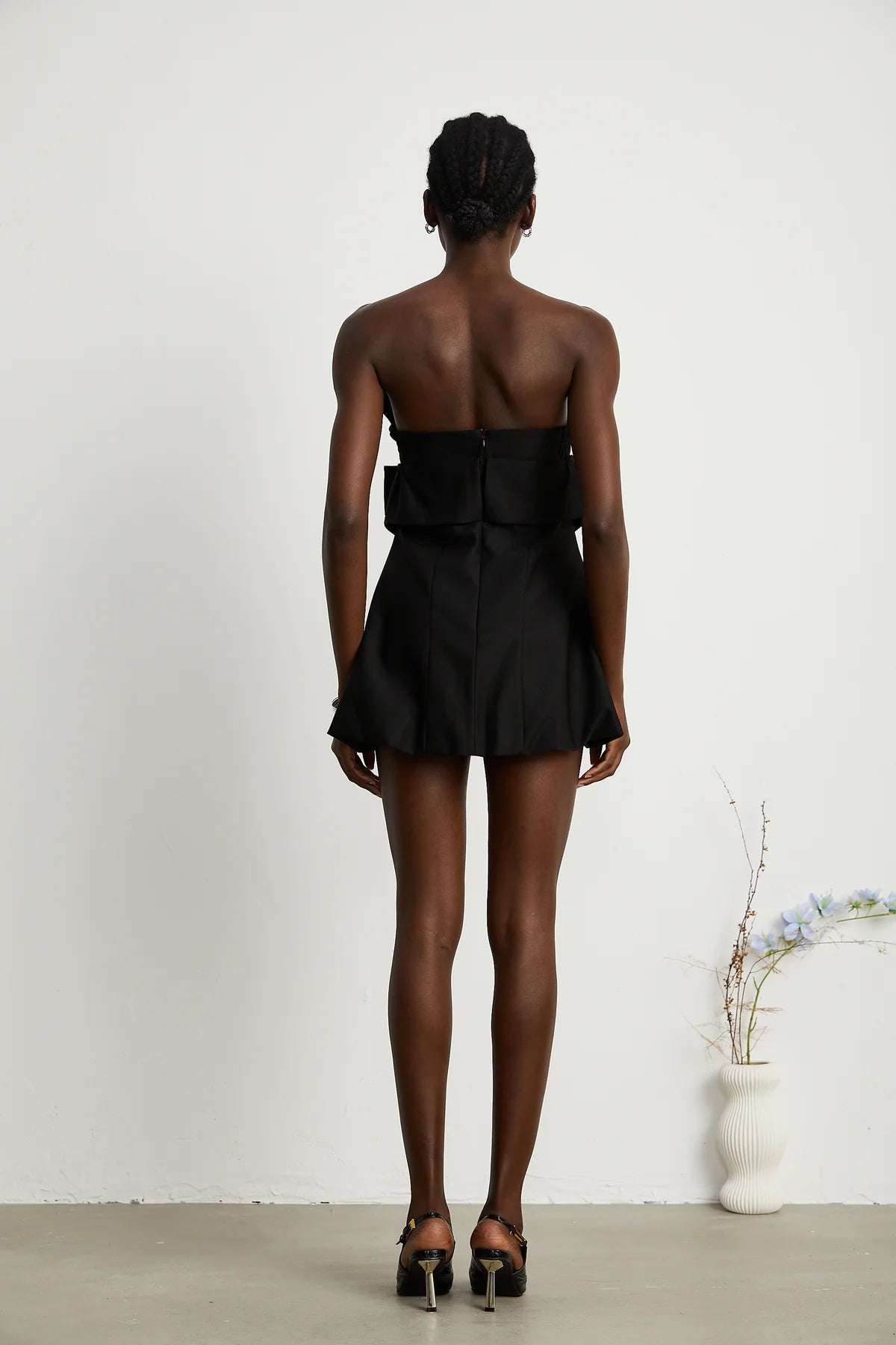 Black mini dress